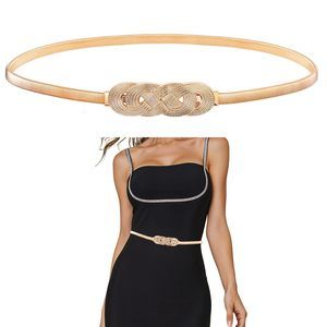 Gold Belt For Women Dress, Ladies Gold Waist Belt Skinny Fancy Womens Metal💜